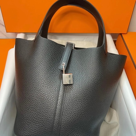 Hermes picotin22 black with silver - Picture 1 of 1